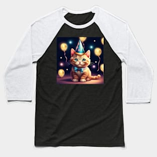 Cool cat art Baseball T-Shirt